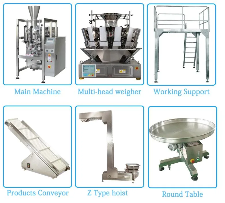 Automatic Vertical Chocolate Small Cassava Pouch Food Rice Ice Candy Cube Bag Grain Popcorn Potato Chips Packing Machine
