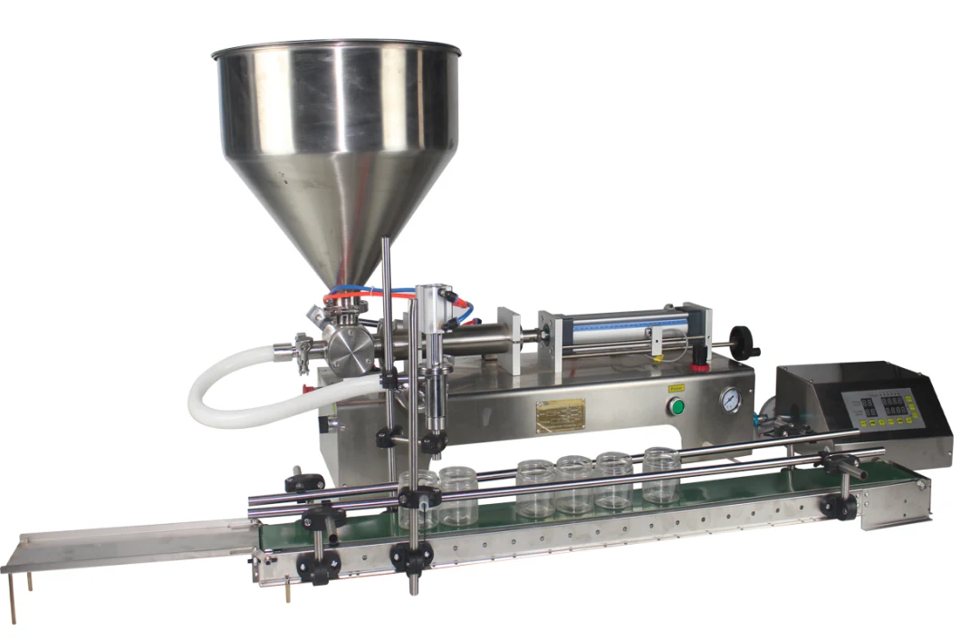 Automatic Pneumatic Tablet Peanut Body Butter Chocolate Ketchup Grease Tomato Sauce High Viscosity Syrup Yogurt Cream Honey Paste Bottling Filling Machine