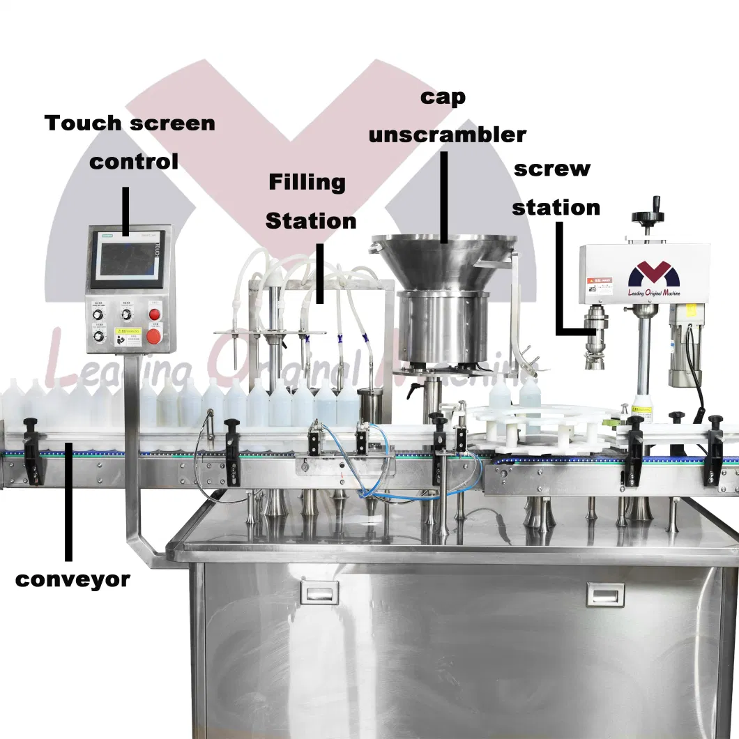 China Made Automatic Multi-Head Alcohol Hand Soap Skin Care Oil Filling and Capping Packaging Machine