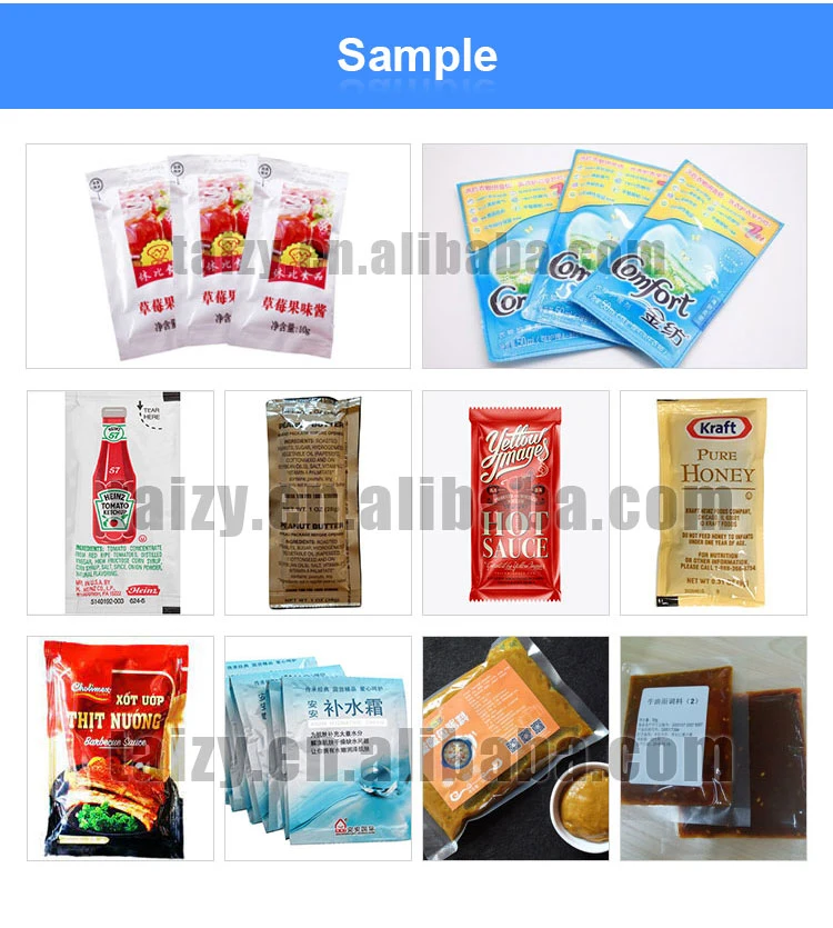 Vertical Salad Peanut Paste Filling Viscous Liquid Bag Pack Packaging Machine