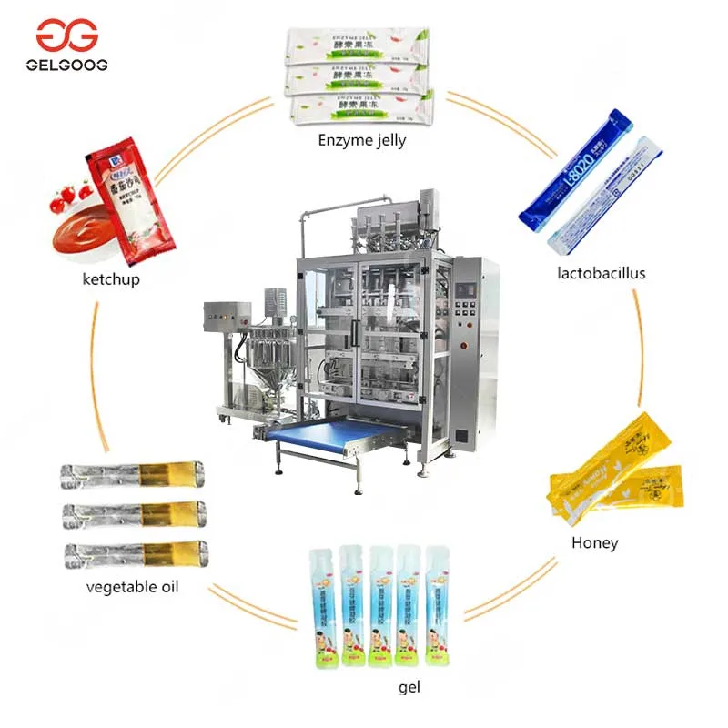 Large Scale Multi Lanes Condiment Paste Sachet Packaging Machine