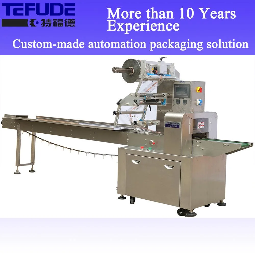 Biscuits/Instant Noodles/Rolls/Buns/Tin Bread/Hot Dog/Burger/Bakery Products Food Horizontal Wrapping Machine