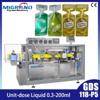 Automatic Plastic Ampoule Vial Thermoforming Filling Sealing Packaging Machine for Single Dose Olive Oil