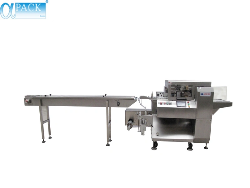 Automatic Horizontal Pillow Type Bag Flow Wrapping Packing Machine for Cookies, Chocolate, Bread (AHP-450-S3/AHP-500-S3)