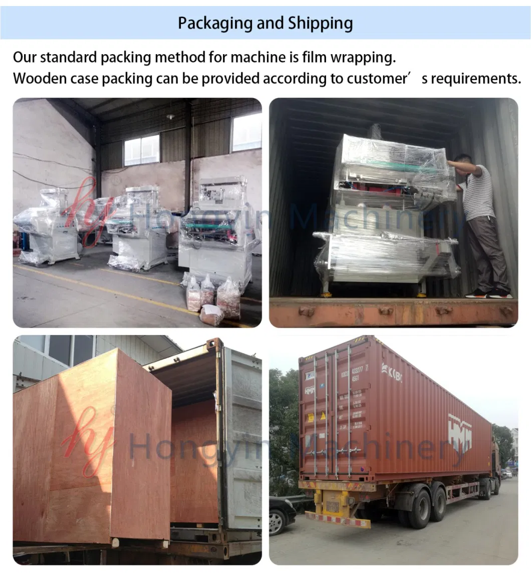 Hy-7095 Fully Automatic Plastic Thermoformer Pet Plate Packaging Thermoforming Machine