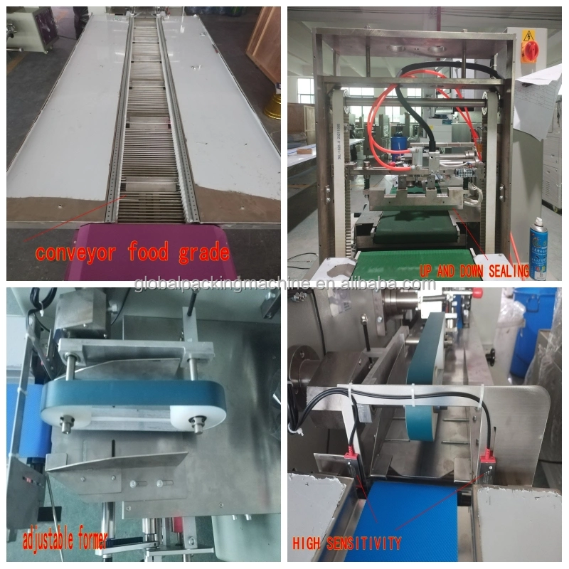 Auto Semi Fruit Onion Broccoli Pineapple Pumpkin Chocolate Bread Ice Pop Horizontal Pillow Vegetable Flow Wrapping Machine