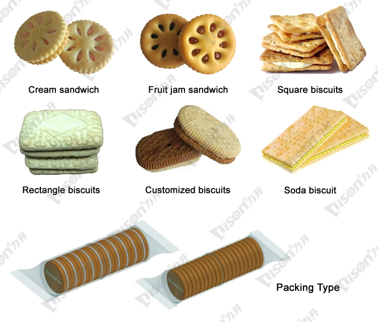 Biscuits on Edge Packing Machine Marie Biscuits Cookies on Edge Packaging Wrapping Machine Bakery Machinery