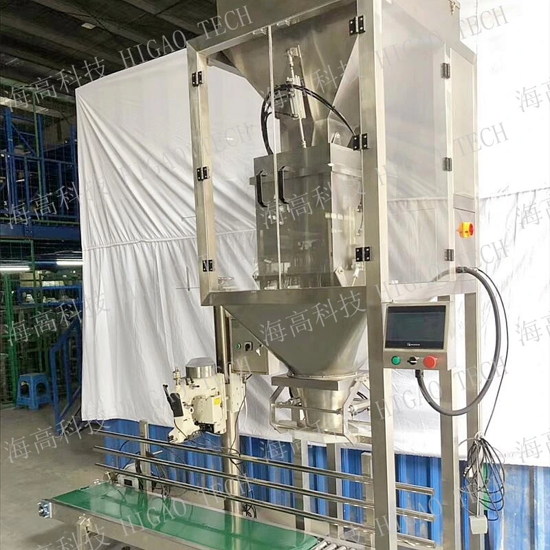 Factory Semi Automatic Salt 5 Kg 10kg 25kg Rice Fertilizer Packing Machine Price