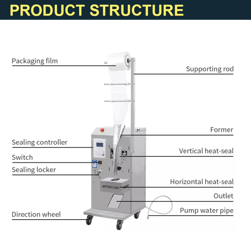 New Hot Sell Vertical Type Packing and Filling Machine Ketchup Liquid Packaging Machine Pouch Sachet Liquid Packing Machine