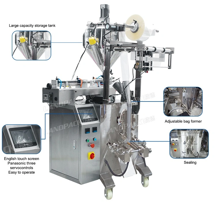 Landpack Ld-320L Automatic Peanut Butter Tomato Ginger Garlic Paste Packing Machinery Machine