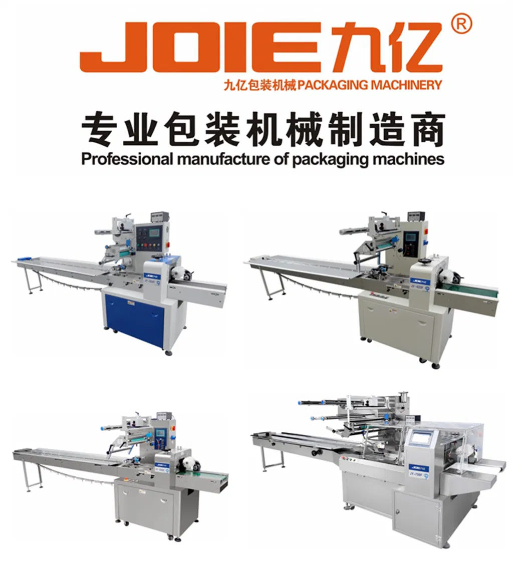 Joie Jy-450f/Jy-500f Automatical Frozen /Fresh Fruit and Vegetable with Tray Packaging Machine Horizontal Flow Wrapping Machine