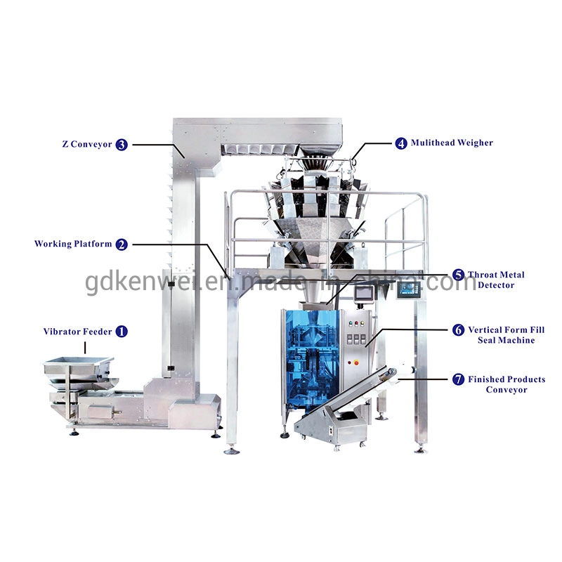 Automatic Sachet Sealing Granule Salt / Rice / Bean / Seeds / Vertical Packaging Machine Filling Sealing Bags Pouch Food Multi-Function Packing Machine Price