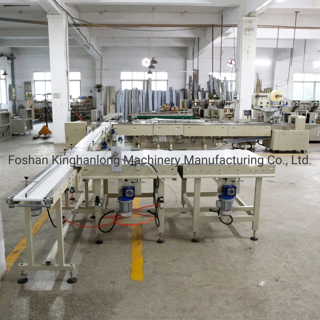 Factory Automatic Servo Motor Fabric Roll Bread Sandwich Donut Chapati Form Fill Seal Wrapping Flow Packaging Packing Filling Sealing Machine