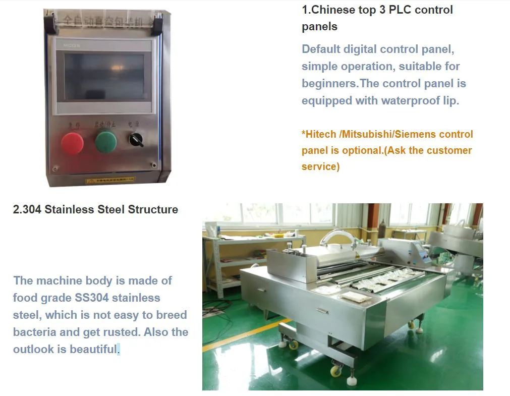 Vegetable Bread Fish and Seafood Single Chamber Vacuum Packing Machine