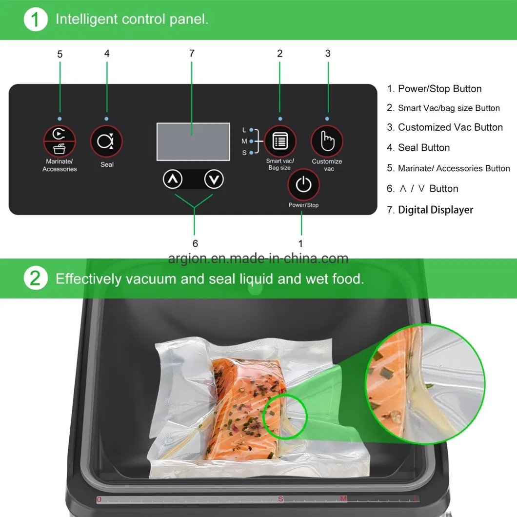 Kitchen Equipment Unique Design Table Top Food Package Vacuum Sealer with CE/RoHS