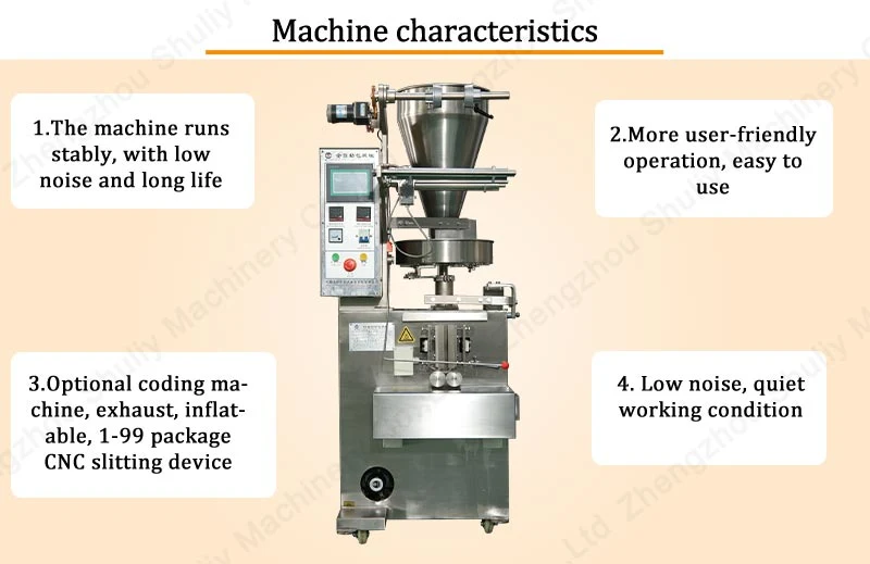 Coffee Beans Cashew Nut Peanut Beef Jerky Walnut Popcorn Filling Sealing Granule Packaging Packing Machine