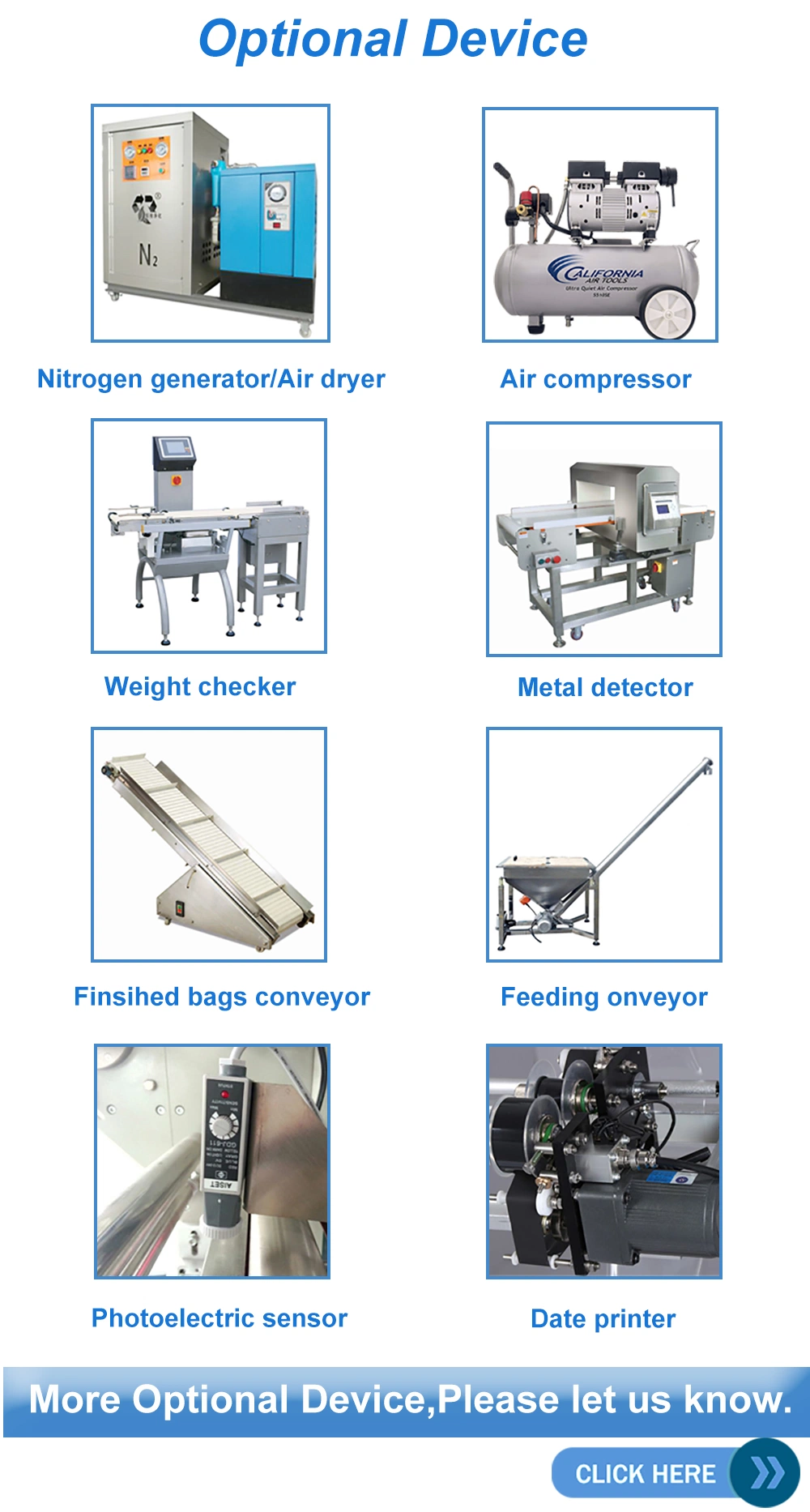 Automatic Multihead Weighting 1kg 5kg Frozen Food Products Chicken Legs Frozen Food Form Fill Seal Wrapping Flow Packaging Packing Filling Sealing Machine