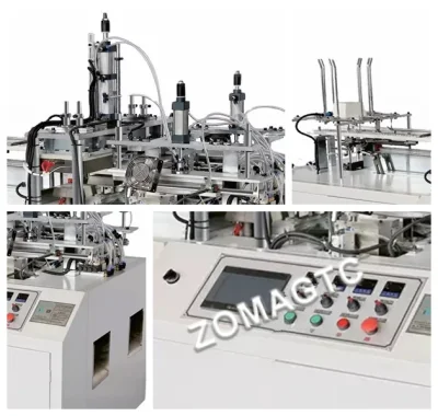 Smart completamente automático Caja de papel sellado al calor que hace la máquina máquina de formación de Papel Caja de almuerzo de trabajo