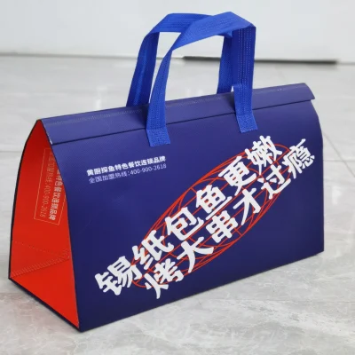 Zw-A8 no Tejido laminado con aislamiento térmico de la bolsa de comida para llevar/bolsa/máquina de hacer entrega de la bolsa de frutas