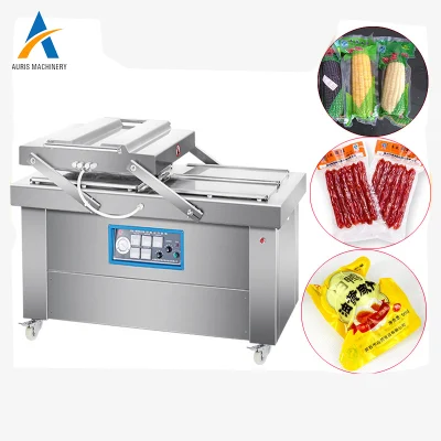 Doble cámara comercial huecograbado de vacío de alimentos secos y húmedos de la máquina de envasado al vacío de arroz
