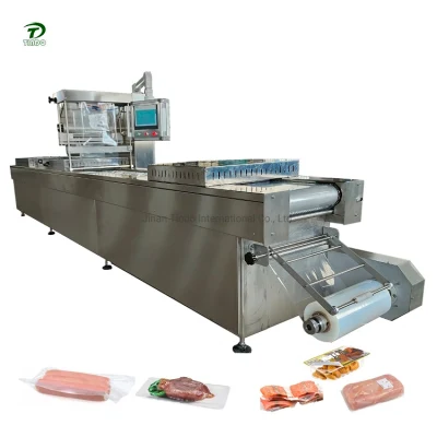 Venta caliente Precio fábrica de queso salchicha automática continua Termoformado vacío Máquina de embalaje