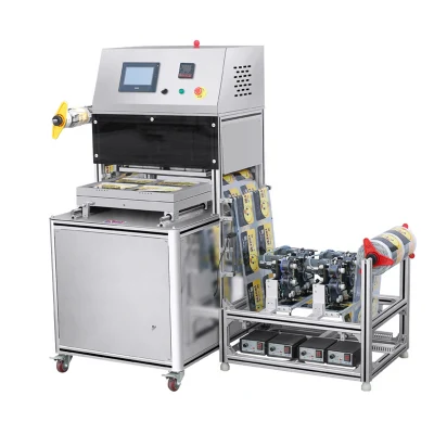 Aire acondicionado Caja de vacío máquina de envasado Fresh-Keeping lactona Tofu maquinaria de la máquina de envasado al vacío