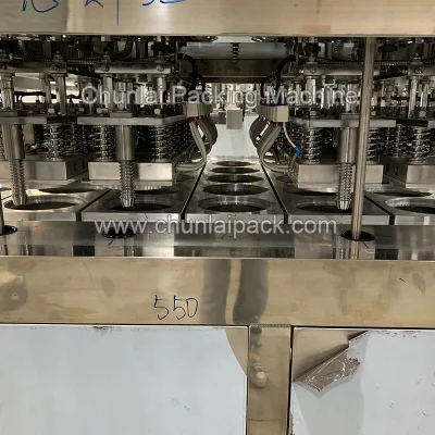 Embalaje de alimentos preparados Quickserved contenedor Fideos Fideos Instantáneos automática máquina de sellado de bandejas
