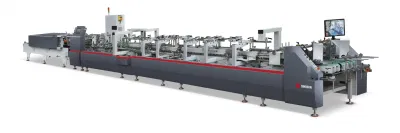  Los alimentos dulces automática de embalaje de cartón de papel Hamburger hamburguesa/máquina de hacer el cuadro de plegar los fabricantes para la venta (YL-650PC-B).