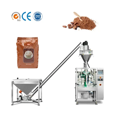  Venta caliente Automatic 300 g de 1kg de Chocolate en Polvo/café molido para rellenar formularios de la bolsa de Embalaje Embalaje Embalaje de flujo de la junta de sellado de llenado de la máquina de llenado con el sinfín