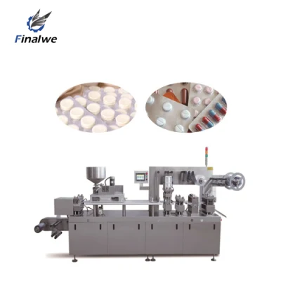Aluminio automático de farmacéuticos de maquinaria de embalaje de plástico de alimentos en papel sellado en caliente de la batería de la píldora de sellado de termoformado máquina de envasado Blister Cápsula Tablet