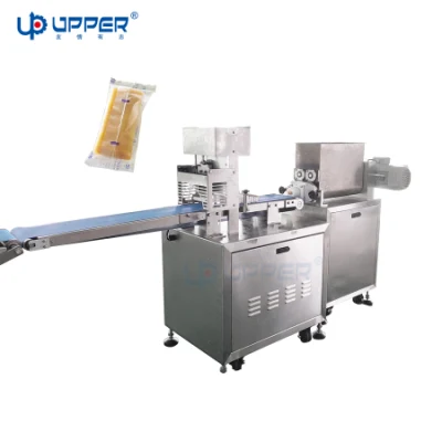 Extruder Packaging Machines masa Candy Bunds al vapor pastel de pastel Biscuit Pan Fondant Snack plástico de bolsa de alimentos arcilla Pasta flujo Pillow Máquina de embalaje de la extrusora