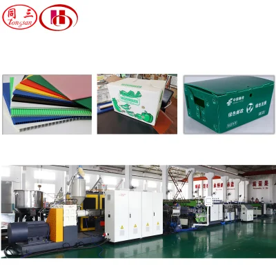  PP plástico de polipropileno de doble pared Hollow Grid acanalado Colorful corrugado Máquina de fabricación de paneles de cartón para frutas vegetales Correx Caja de embalaje