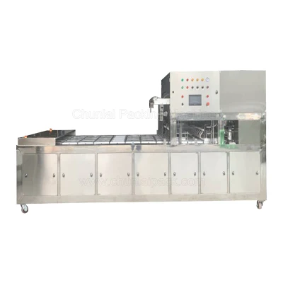 Embalaje de alimentos preparados BG-2 Sandwich tipo Lineal Caja de plástico bandeja de papel cartón Contenedor de la máquina de sellado