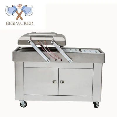 Bespacker para suelo de la práctica de gran capacidad de carne de vacuno de carne de pescado fresco de frutos secos de mantenimiento de la máquina de sellado al vacío envasado