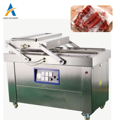 Doble cámara comercial huecograbado de vacío de alimentos secos y húmedos de la máquina de envasado al vacío de arroz