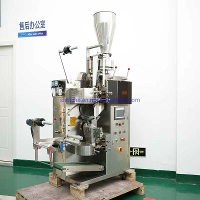 Filtro automático de té Bolsa máquina de embalaje con etiqueta y rosca té automático Bolsa máquina de embalaje con cuerda