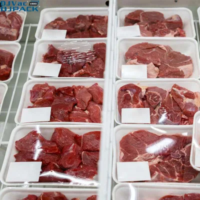 Mantener los alimentos fresco envasadora al vacío sellado de la máquina Bandeja de mapas automática Sellador