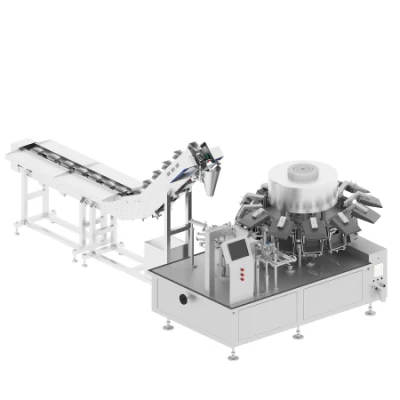 Bolsa de vacío totalmente automática Doypack Bolso de carne prehecha Rotary Premade Máquina de embalaje