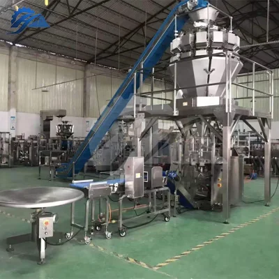 10 Head Weigher Quad Seal Automatic 1kg Bag 3 en 1 Máquina de envasado y tostado vertical de granos de café instantáneos