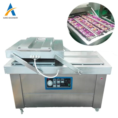 Doble cámara comercial huecograbado de vacío de alimentos secos y húmedos de la máquina de envasado al vacío de arroz