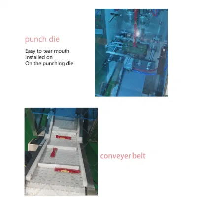 Máquina automática de envasado en polvo de Sachet esencia de pollo desecante azúcar vertical Máquina de embalaje de bolsas