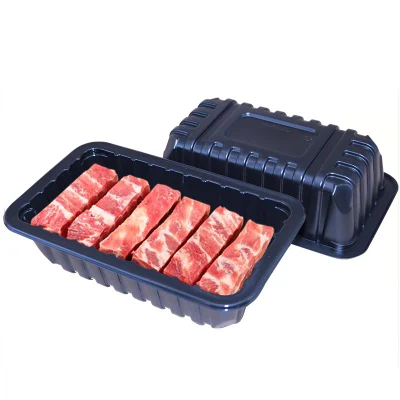 Máquina termoformadora de plástico totalmente automática para producción de embalaje de frutas para mascotas Caja de carne Punnet