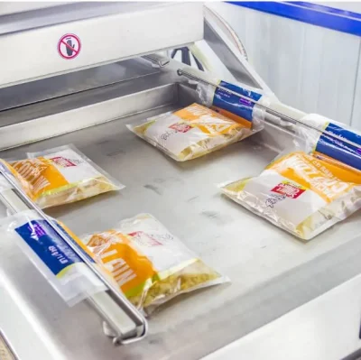 Bomba termoselladora de plástico de plástico de alimentos de uso comercial multifuncional Máquina de embalaje al vacío de doble cámara