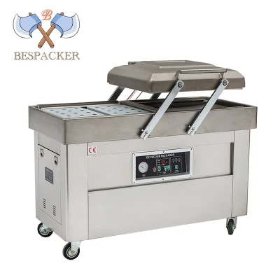 Bespacker para suelo de la práctica de gran capacidad de carne de vacuno de carne de pescado fresco de frutos secos de mantenimiento de la máquina de sellado al vacío envasado