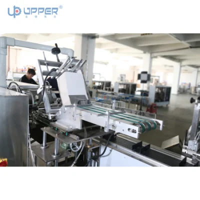 Carne de pollo Samosa de Verificación automática Máquina de embalaje de alimentos congelados Cartoning Cuadro de la máquina La máquina de embalaje