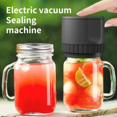 Home Appliance Portable Mason Jar sellador de alimentos para vacío eléctrico Máquina de embalaje y sellado de alimentos logotipo personalizado Bienvenido