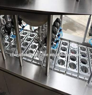 Paquete automática máquina de sellado sellador de la bandeja de Comida de plástico vacío