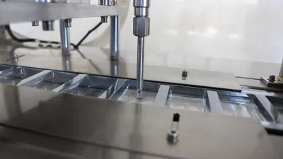 Jienuo completamente automático de la miel de termoformado líquido Ketchup Chocolate Jam Blister Máquina de embalaje