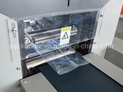 Sándwich o una esponja dedo/Biscuit /Pan /Jabón /Cookies/ Salchichas almohada de embalaje Horizontal Flujo de la bolsa contenedora de Packer Bagger Máquina de Embalaje Embalaje Embalaje