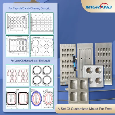 Máquina de envasado de mantequilla de Shea máquina de llenado y envoltura de mantequilla Fabricante de la máquina de embalaje de blíster líquido